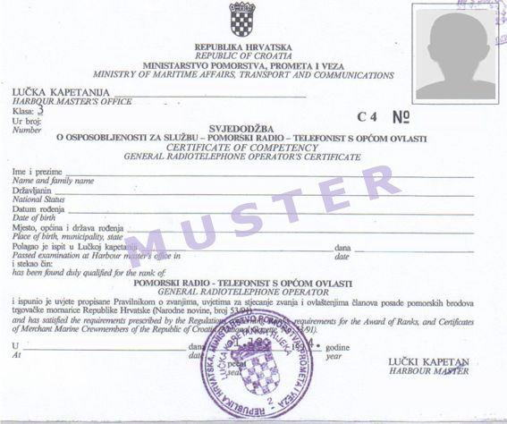 UKW-Seefunkzeugnis alt