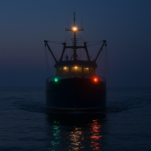 Positionslichter eines Schiffs