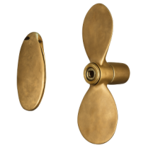 Faltpropeller einer Segelyacht